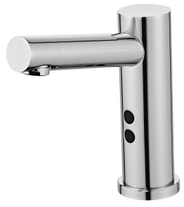 AQUALINE PS608 Bateria sensorowa stojąca 6V DC (4xAA), stal nierdzewna mat