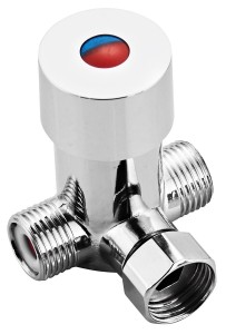 BRUCKNER Regulator temperatury wody do zaworów stojących 1/2", chrom 982.880.1