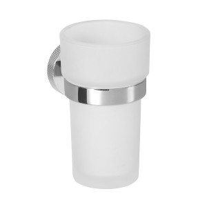 SAPHO WS004 LARISSA kubek, szkło mleczne, chrom