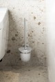LARISSA szczotka do WC, skło mleczne, chrom