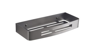 Gedy 241781 SMART półka do kabiny prysznicowej, 300x45x128mm, gun metal