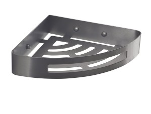 Gedy 247981 SMART półka narożna do kabiny prysznicowej, 210x45x210mm, gun metal