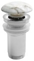 Korek umywalkowy 5/4“, klik-klak, grzybek ceramiczny, 10-50mm, bianco carrara