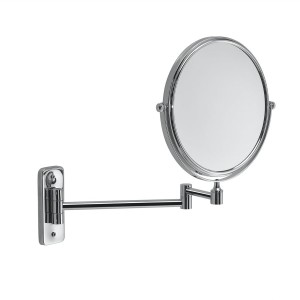 Gedy CO202413 GAIA wiszące lusterko kosmetyczne, średnica 180mm, dwustronne, chrom