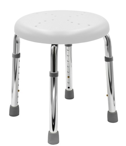 HANDICAP taboret łazienkowy, średnica 45cm, biały