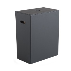 Gedy 103714 LUXURY kosz na bieliznę 49,5x61,8x29cm, czarny