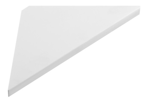 ABELINE półka narożna Rockstone 250x250mm, biały mat
