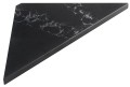 ABELINE półka narożna Rockstone 250x250mm, czarny attica