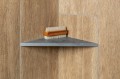 ABELINE półka narożna Rockstone 250x250mm, concrete