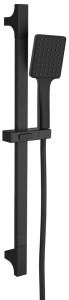 SAPHO SC815B Zestaw prysznicowy, przesuwny uchwyt 680mm, czarny mat