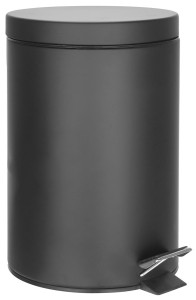 AQUALINE 26103 SIMPLE LINE kosz na śmieci okrągły 3l, czarny mat