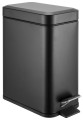 SIMPLE LINE kosz na śmieci prostokątny 5l, czarny mat