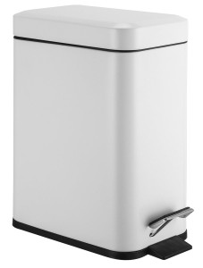 AQUALINE GAQ005W SIMPLE LINE kosz na śmieci prostokątny 5l, biały mat