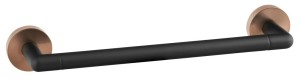 SAPHO WS009BC LARISSA wieszak na ręczniki 300mm, czarny/miedź mat