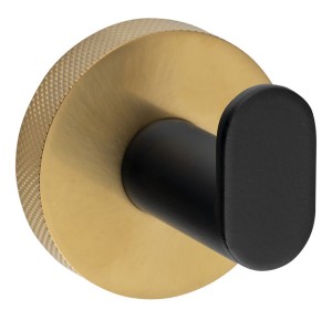 SAPHO WS101BG LARISSA wieszak, czarny/złoty mat