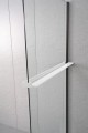 Półka skracana do kabin prysznicowych walk-in 60-140 cm, biały mat