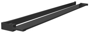 SAPHO EG1425 Półka skracana do kabin prysznicowych walk-in 60-140 cm, czarny mat