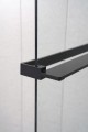 Półka skracana do kabin prysznicowych walk-in 60-140 cm, czarny mat