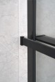 Półka skracana do kabin prysznicowych walk-in 60-140 cm, czarny mat