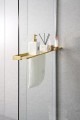 Półka skracana do kabin prysznicowych walk-in 60-140 cm, złoty mat