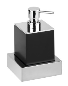SAPHO XS104B X-STEEL dozownik mydła do postawienia 200ml, czarny mat