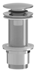 SAPHO CV1132 Odpływ umywalkowy 5/4”, klik-klak, duży korek, 10-80mm, ABS/chrom