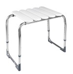 Ridder A172101 HANDICAP taboret łazienkowy, regulowana wysokość, chrom/biały