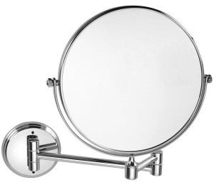 SAPHO XR010 X-ROUND E wiszące lusterko kosmetyczne, średnica 200mm, dwustronne, chrom