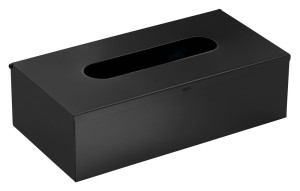 Gedy 230814 Pojemnik na chusteczki higieniczne ścienny, 250x75x130 mm, czarny mat