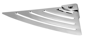 Gedy ES80 Półka narożna do kabiny prysznicowej 178x178mm, ABS/stal nierdzewna polerowana