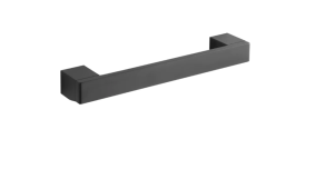 Stella uchwyt łazienkowy prosty 28cm CZARNY 19.035-B