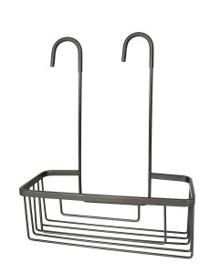 Gedy SMART półka do kabiny prysznicowej, zawieszana na baterii, 300x375x120 mm, gun metal 73249000