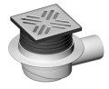 LIV/Schwab Syfon podłogowy 105x105mm DN50 sucha zapora poziomy 262770