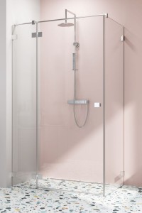 Radaway Essenza Pro 8 KDJ kabina kwadratowa/prostokątna drzwi 110 lewe + ścianka, szkło przejrzyste. Dostawa gratis!