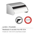 Gedy G-Project uchwyt na papier z klapką chrom 5025