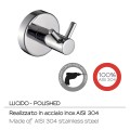 Gedy G-Project wieszak punktowy podwójny chrom 5026