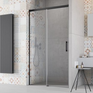 Radaway Idea Black DWJ 115cm Drzwi prysznicowe, wersja lewa 387022-54-01L