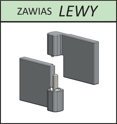 Radaway Essenza NEW BLACK zawias do kabiny, parawanu 004-006003754