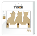 Tiger 800713 Tiger Cats Haczyk na ręcznik Złoty .png