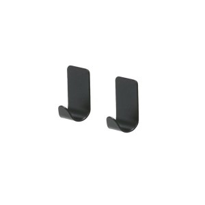 Tiger 800714 Tiger Basic Haczyk na ręcznik Czarny mat (2 sztuki)