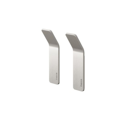Tiger 800744 Tiger Single Haczyk na ręcznik (2 sztuki) Szczotkowana stal nierdzewna