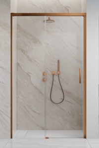 Radaway Idea DWJ Brushed Copper drzwi prysznicowe 105cm lewe 387021-93-01L