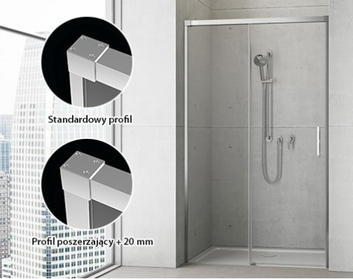 Radaway Profil poszerzający + 2cm IDEA DWJ P01-ID-001-01.png