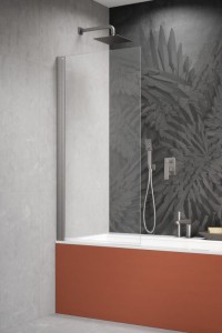 Radaway NES PNJ BRUSHED NICKEL 100 parawan nawannowy jednoczęściowy uchylny lewy. Dostawa gratis!