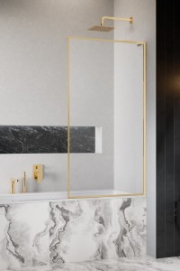 Radaway Modo F SL Gold PNJ II 50 parawan nawannowy jednoczęściowy prawy, szkło przejrzyste. Dostawa gratis! 10406050-09-01R