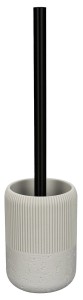 Aqualine AB2135B ALBA WC-szczotka do postawienia, biały/czarny mat
