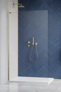 Radaway Modo SL Brushed Gold II kabina 90 lewa Walk-in 10319094-99-01L, kolor złoty szczotkowany. Przesyłka gratis!