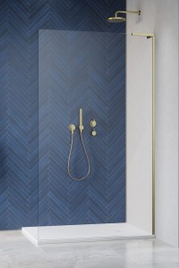 Radaway Modo SL Brushed Gold II kabina 65 prawe Walk-in 10319065-99-01R, kolor złoty szczotkowany. Przesyłka gratis!