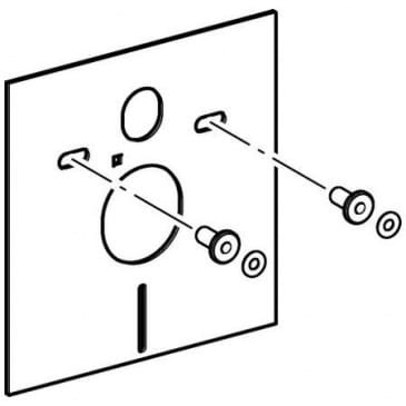 GEBERIT - Uszczelka wygłuszajaca do WC/bidetu 156050001