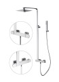 Fromac 15862 Kolumna natryskowa z baterią termostatyczną-SLIM chrom